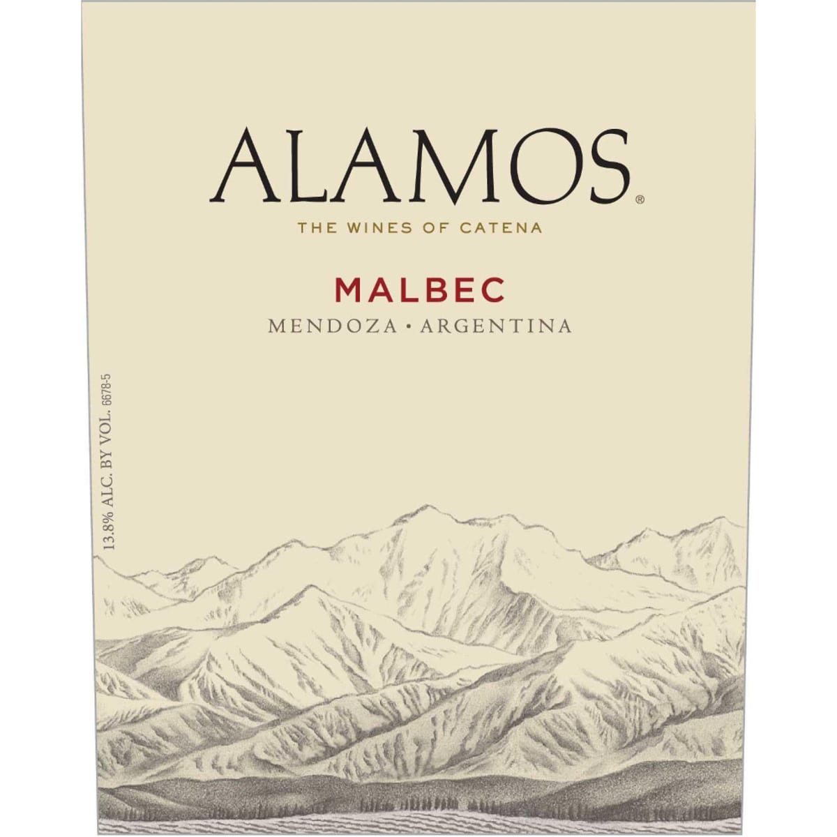 Alamos Malbec 2013 Front Label