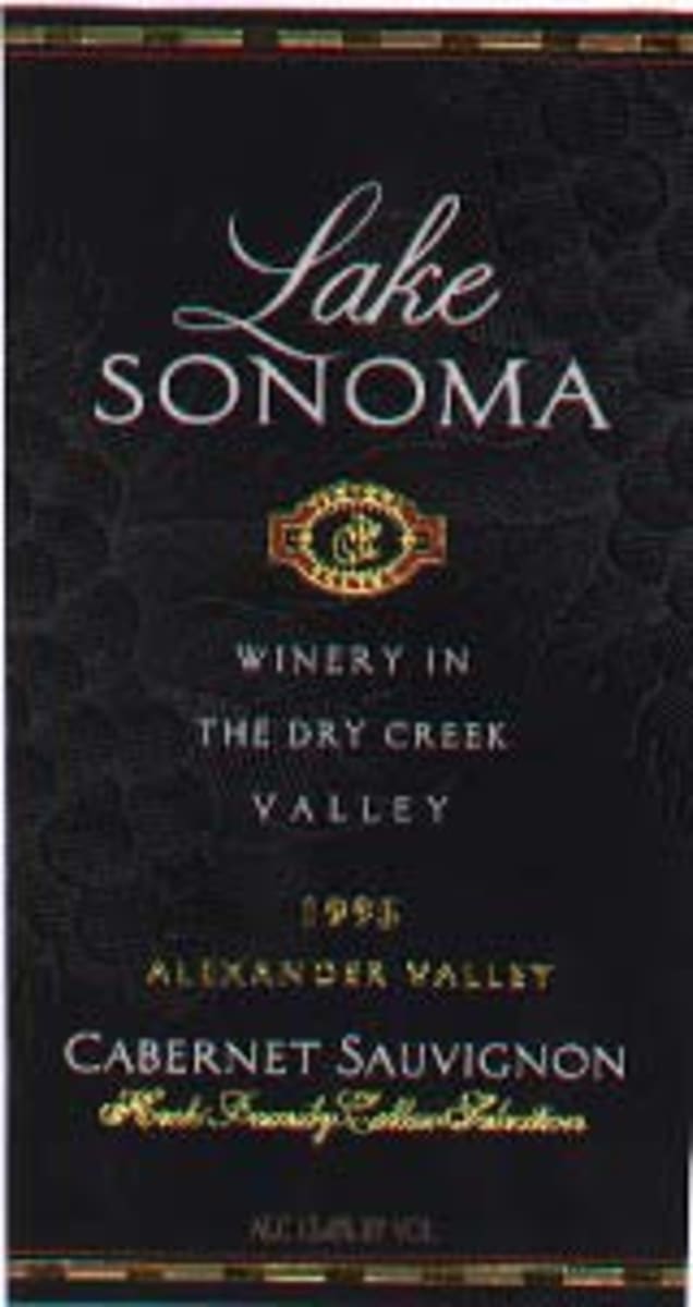 Lake Sonoma Winery Cabernet Sauvignon 1994 Front Label