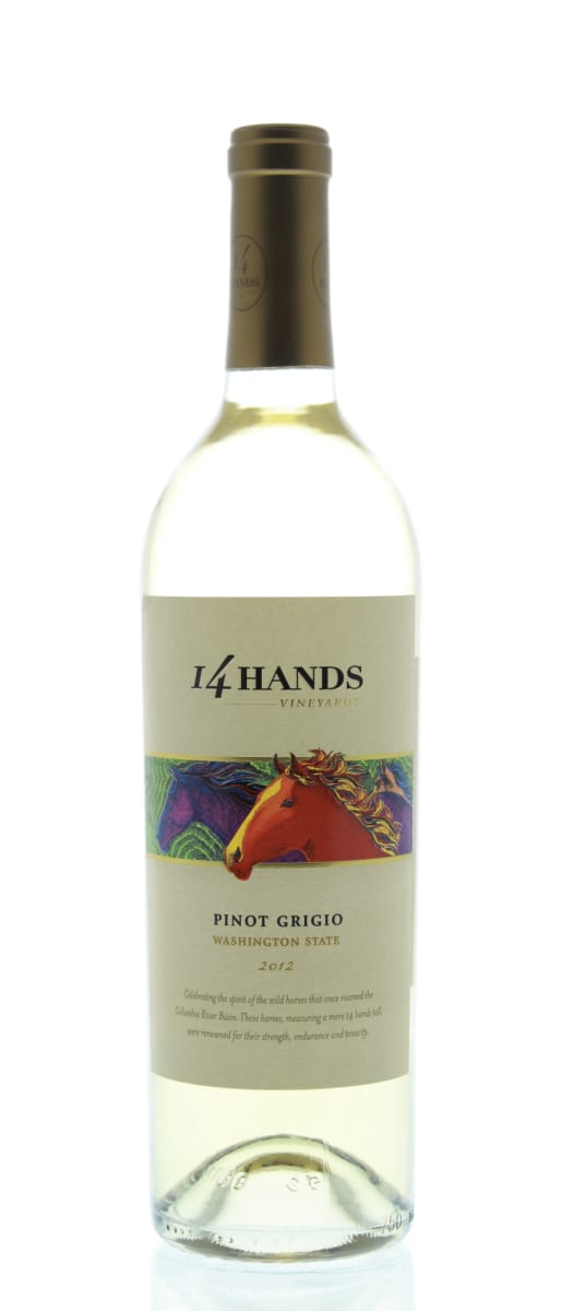 14 Hands Pinot Grigio 2012 Front Bottle Shot