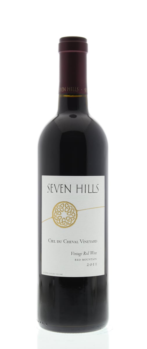 Seven Hills Winery Ciel du Cheval Vintage Red 2011 Front Bottle Shot