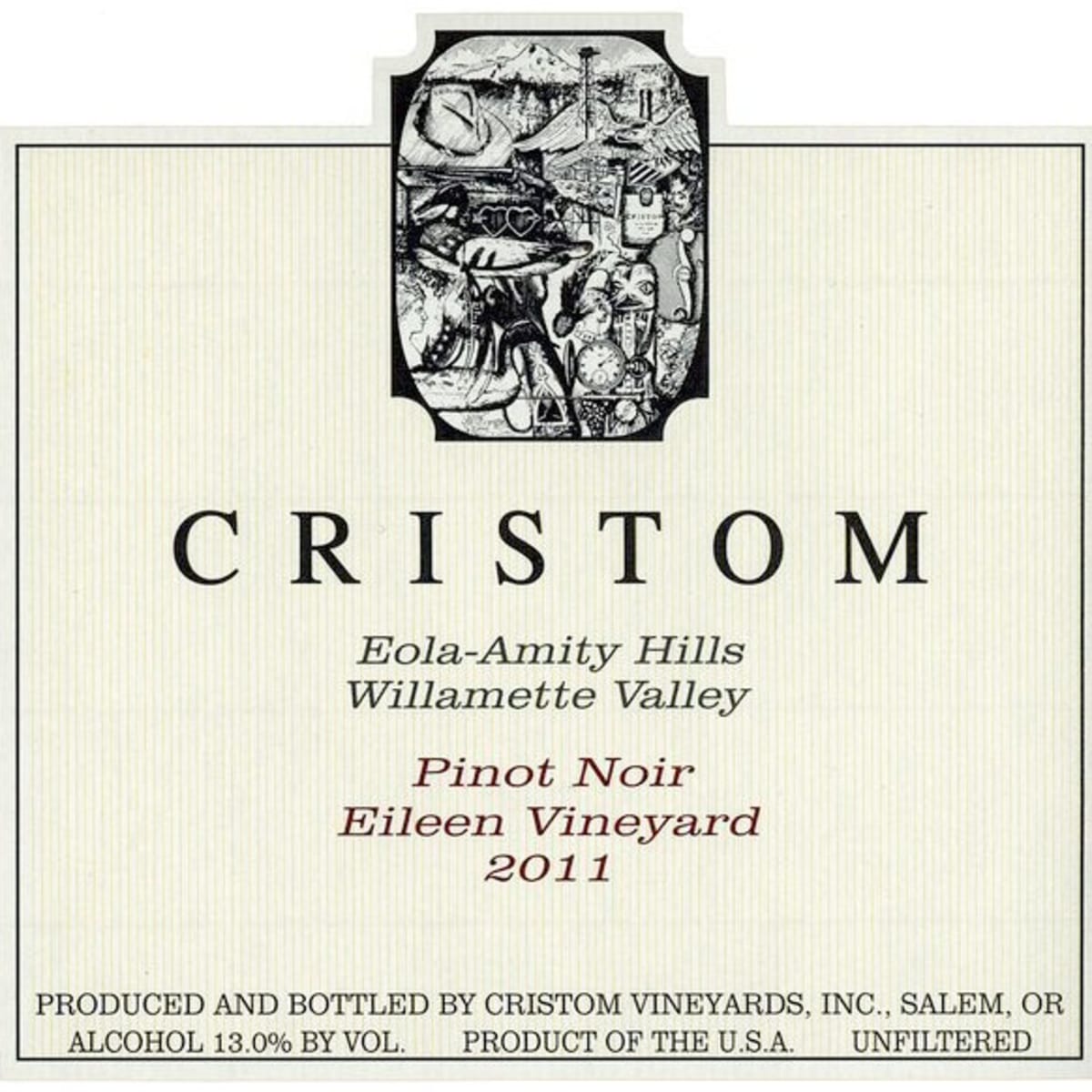 Cristom Eileen Vineyard Pinot Noir 2011 Front Label