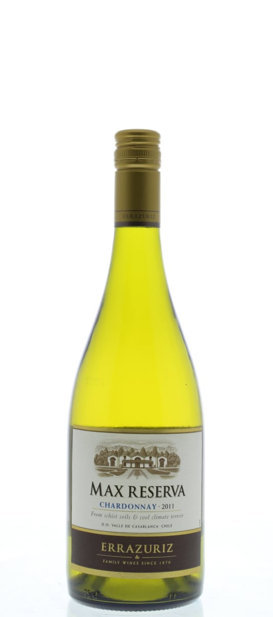 Errazuriz Max Reserva Chardonnay 2011 Front Bottle Shot