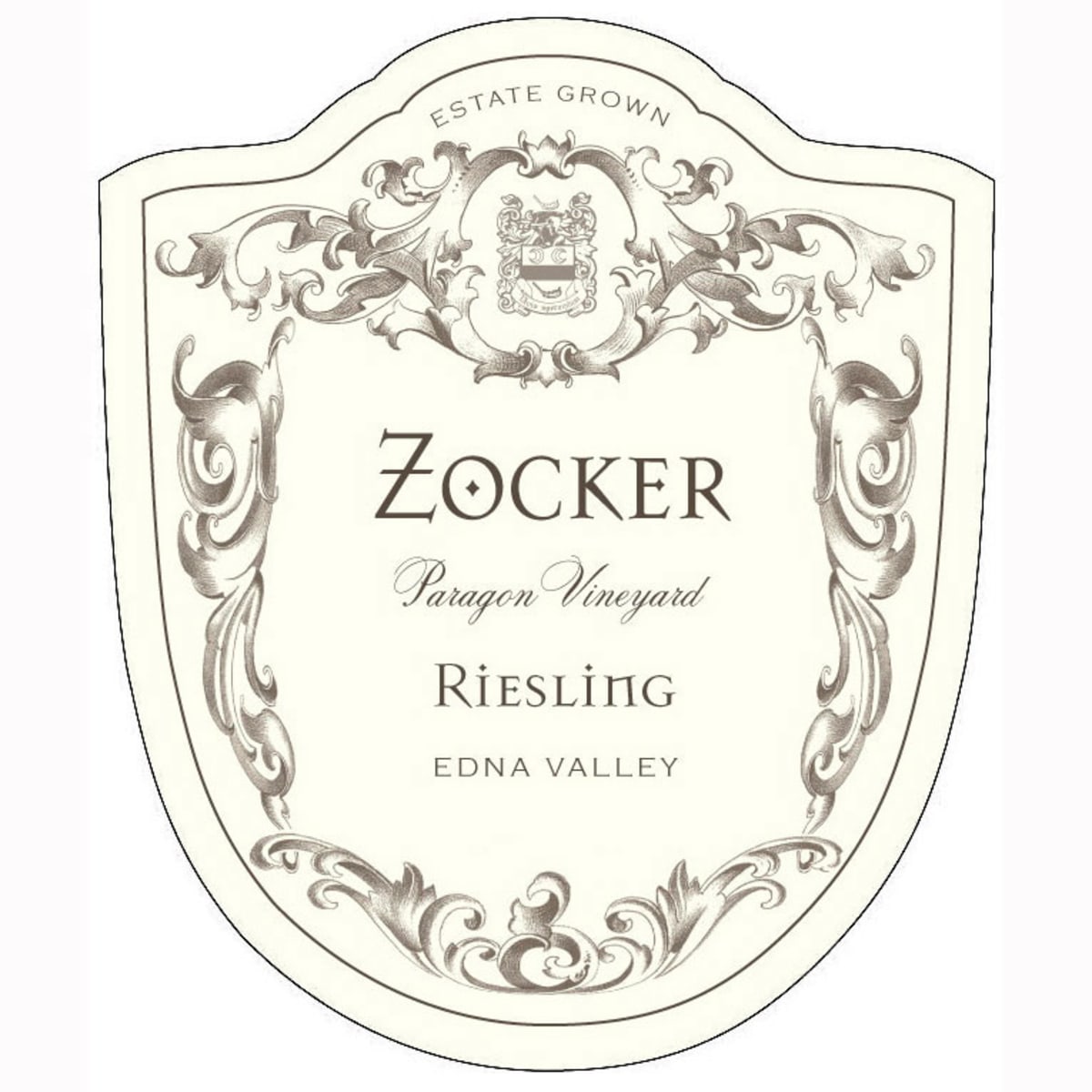 Zocker Paragon Vineyard Riesling 2012 Front Label