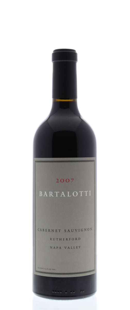 Bartalotti Rutherford Napa Valley Cabernet Sauvignon 2007 Front Bottle Shot