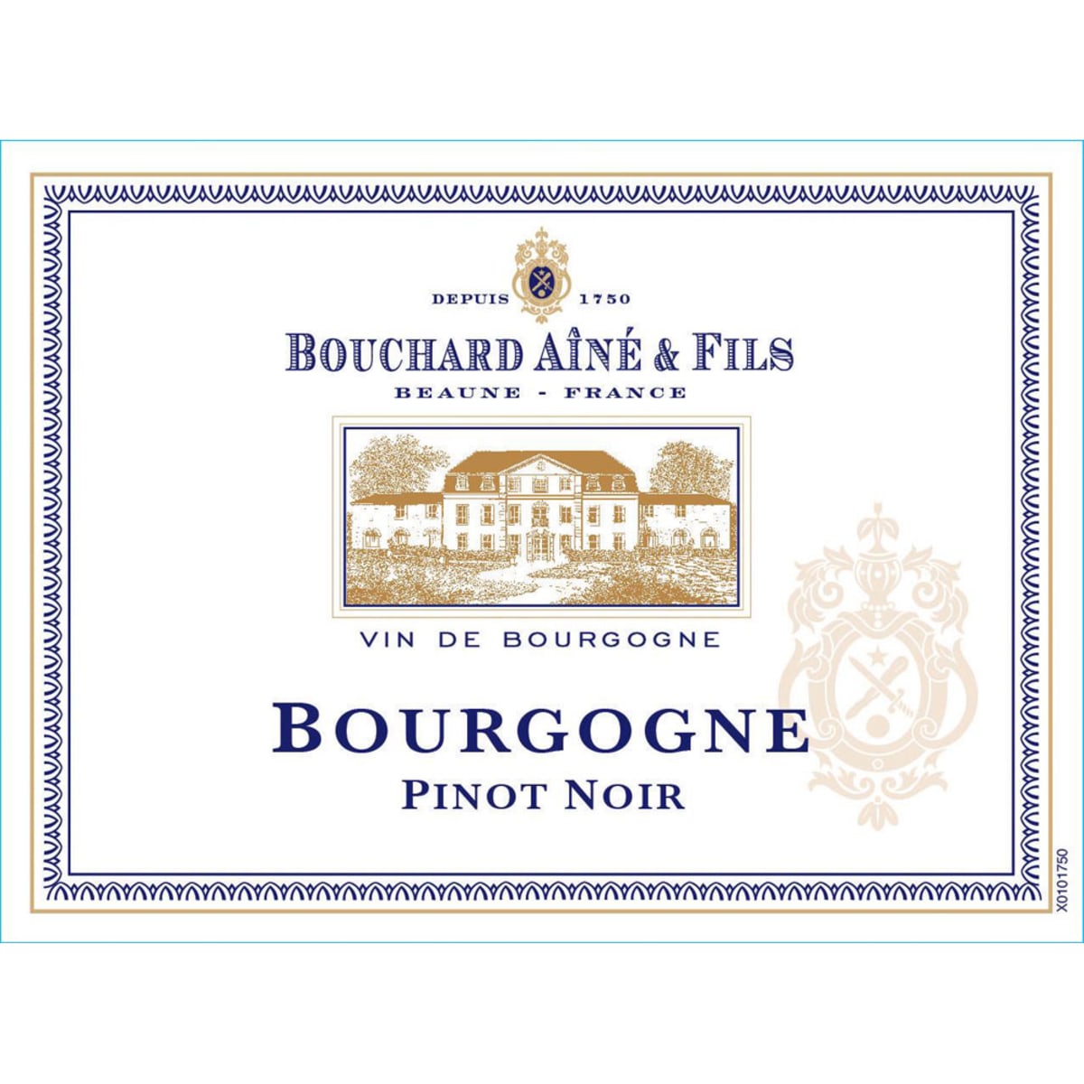 Bouchard Aine & Fils Bourgogne Pinot Noir 2012 Front Label