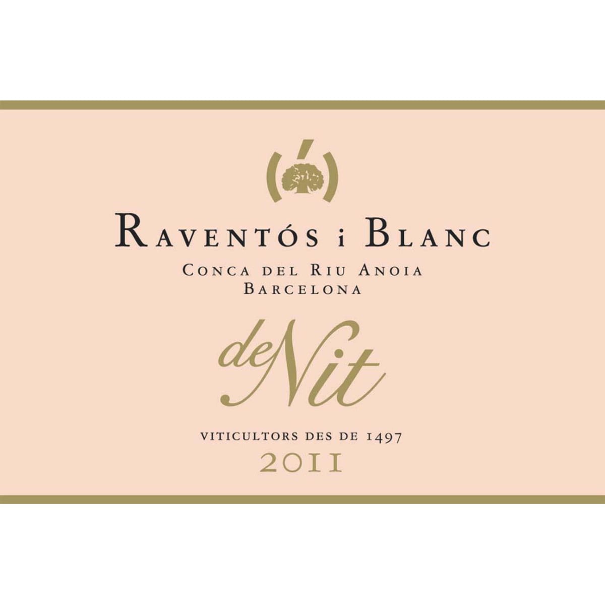 Raventos i Blanc Blanc de Nit 2011 Front Label