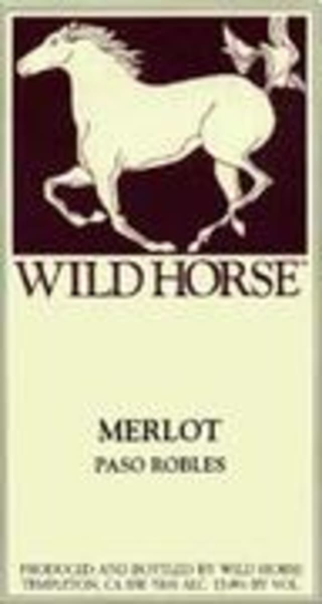 Wild Horse Paso Robles Merlot 1998 Front Label