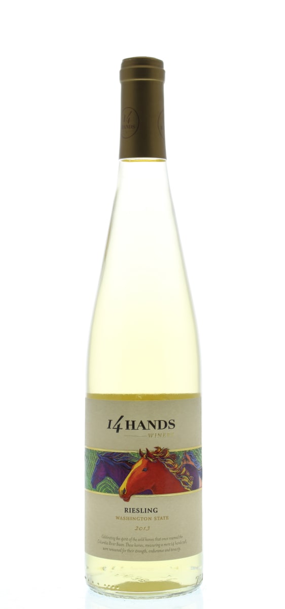 14 Hands Riesling 2013 Front Bottle Shot