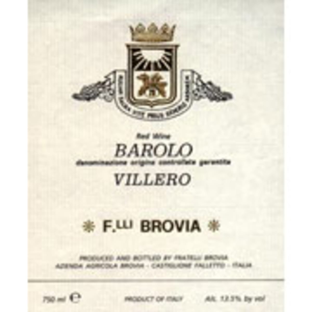 Brovia Ca'Mia Barolo (1.5 Liter Magnum) 2004 Front Label