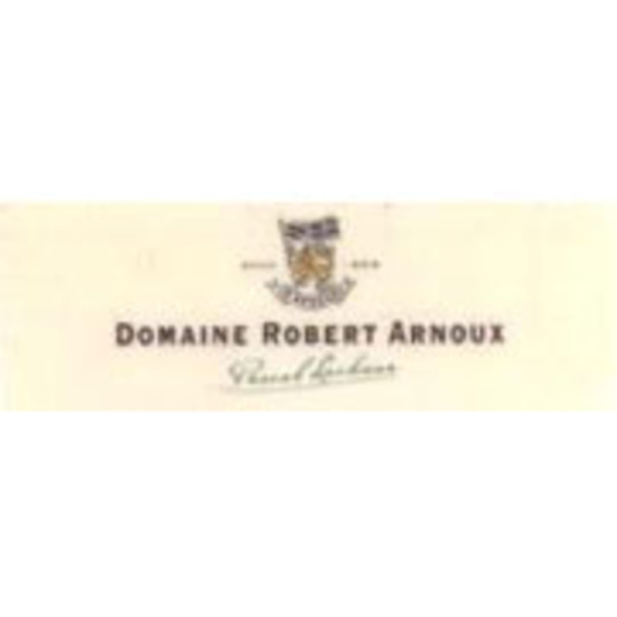 Robert Arnoux Vosne Romanee Les Suchots 1996 Front Label