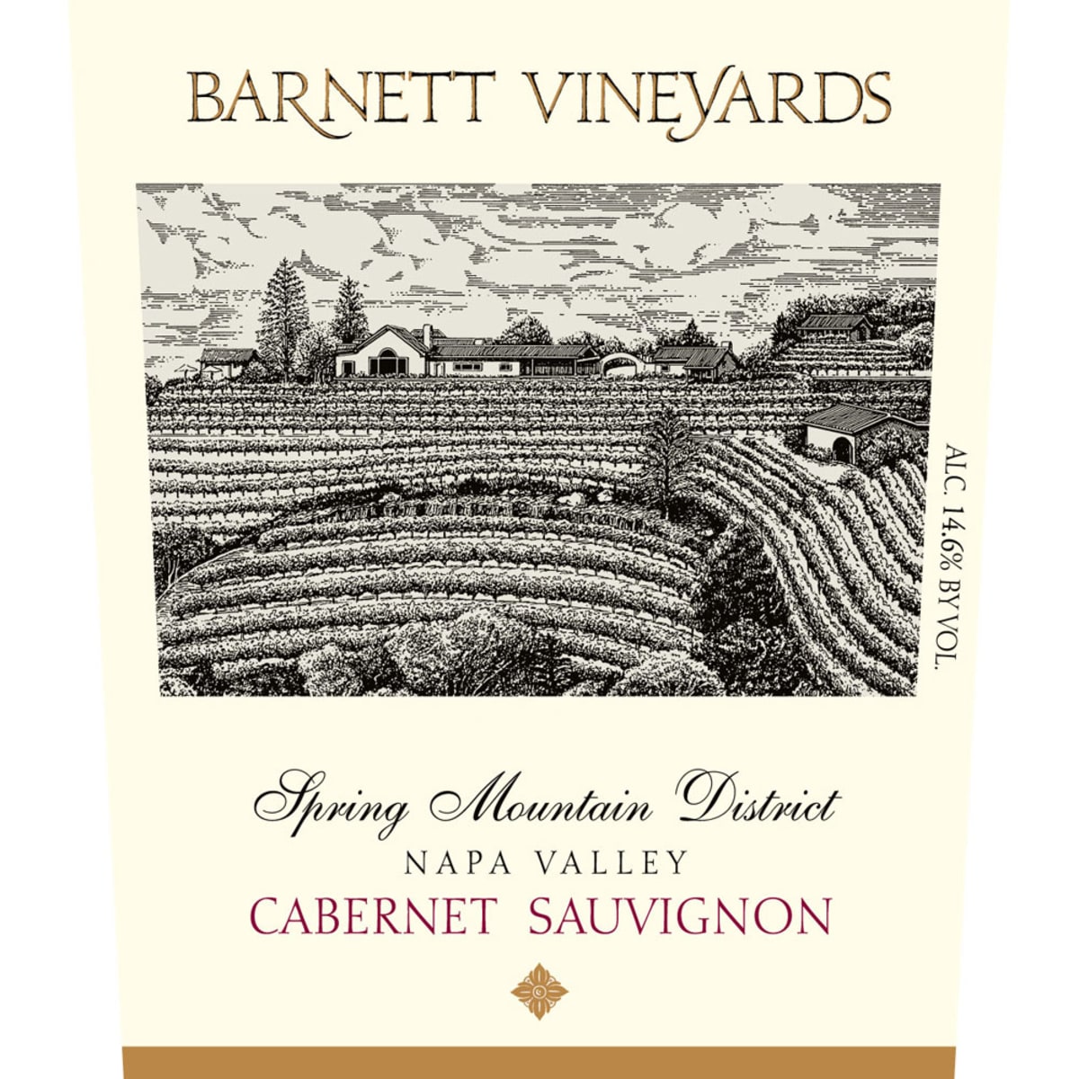 Barnett Vineyards Spring Mountain Cabernet Sauvignon 2010 Front Label