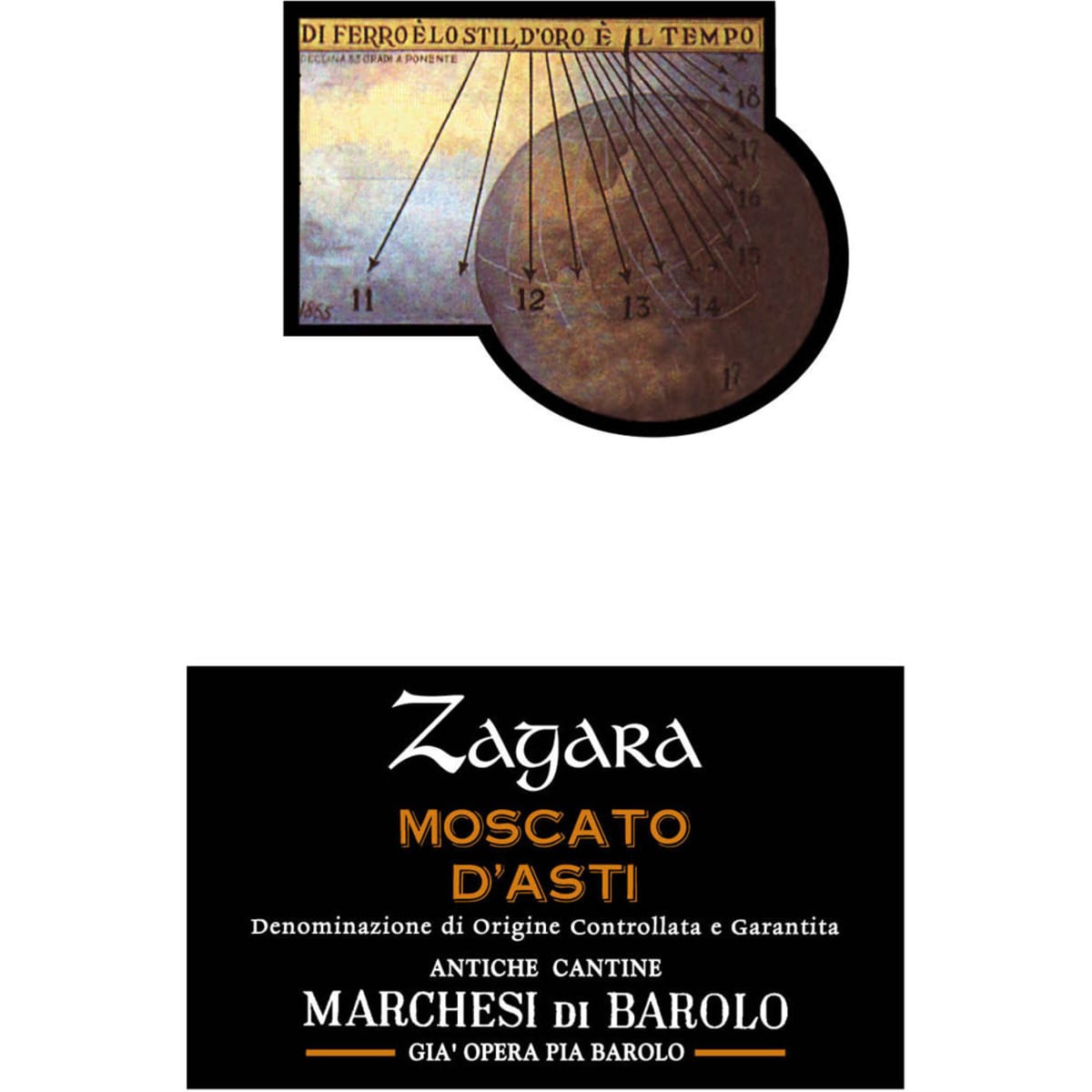 Marchesi di Barolo Zagara Moscato d'Asti 2013 Front Label