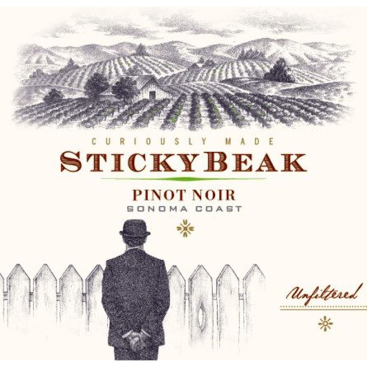 Stickybeak Pinot Noir 2013 Front Label