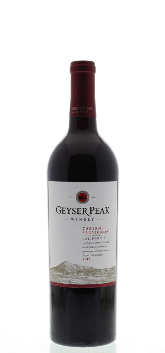 Geyser Peak Cabernet Sauvignon 2013 Front Bottle Shot