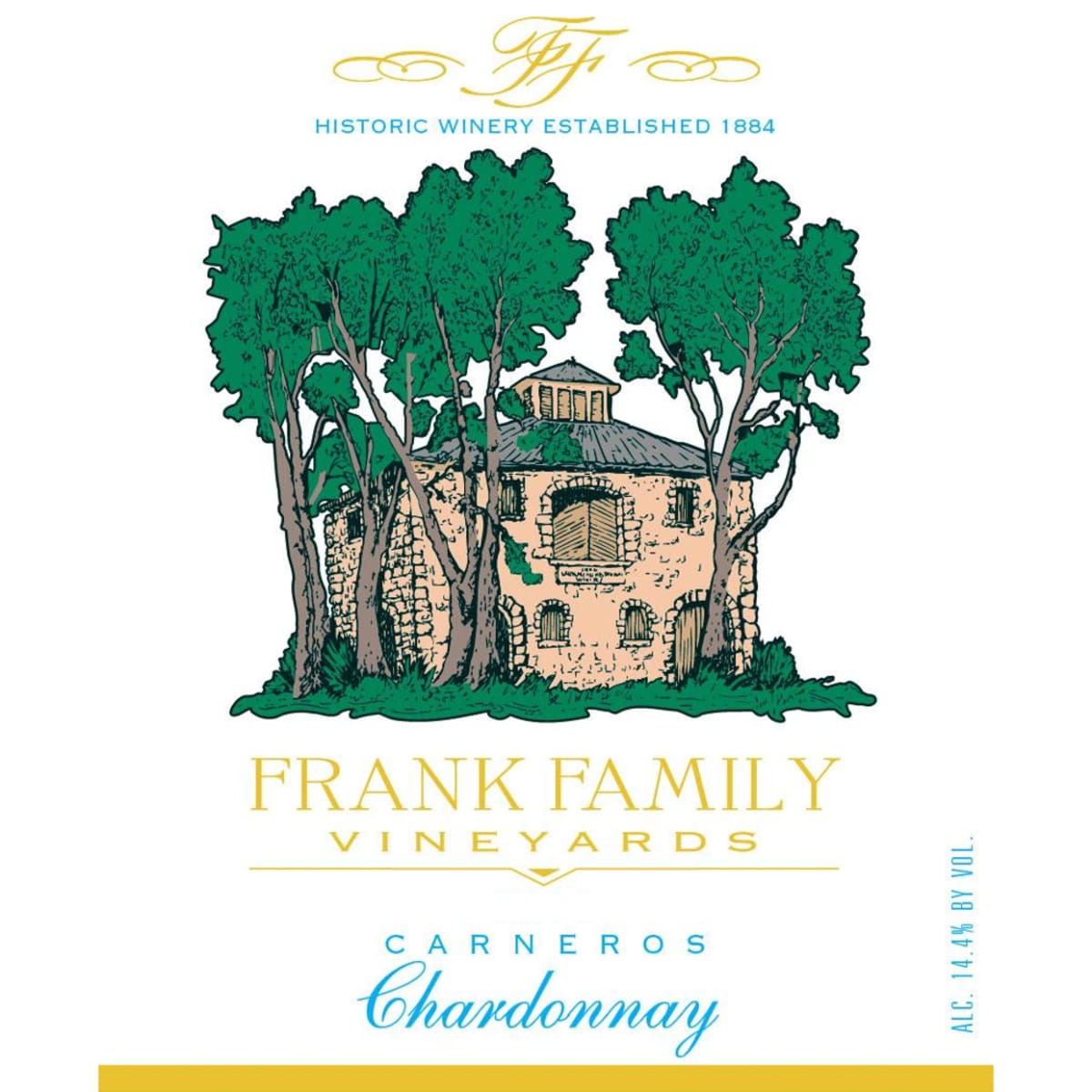 Frank Family Vineyards Chardonnay (1.5 Liter Magnum) 2013 Front Label