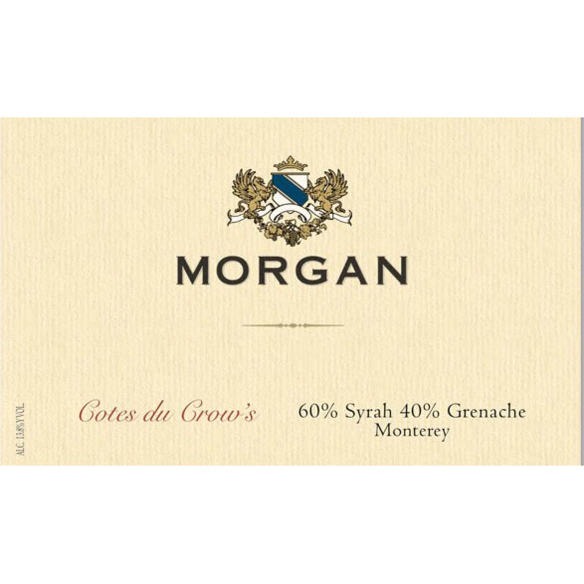 Morgan Cotes du Crow's 2013 Front Label