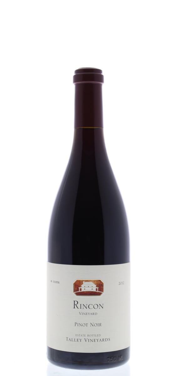 Talley Rincon Vineyard Pinot Noir 2012 Front Bottle Shot