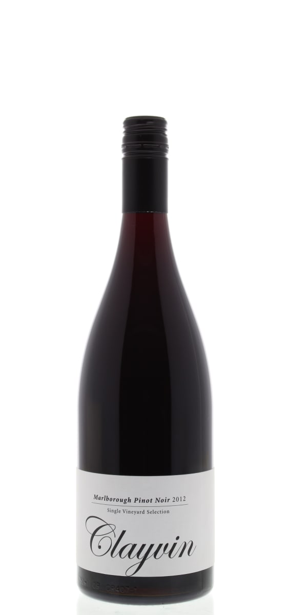 Giesen Clayvin Single Vineyard Pinot Noir 2012 Front Bottle Shot