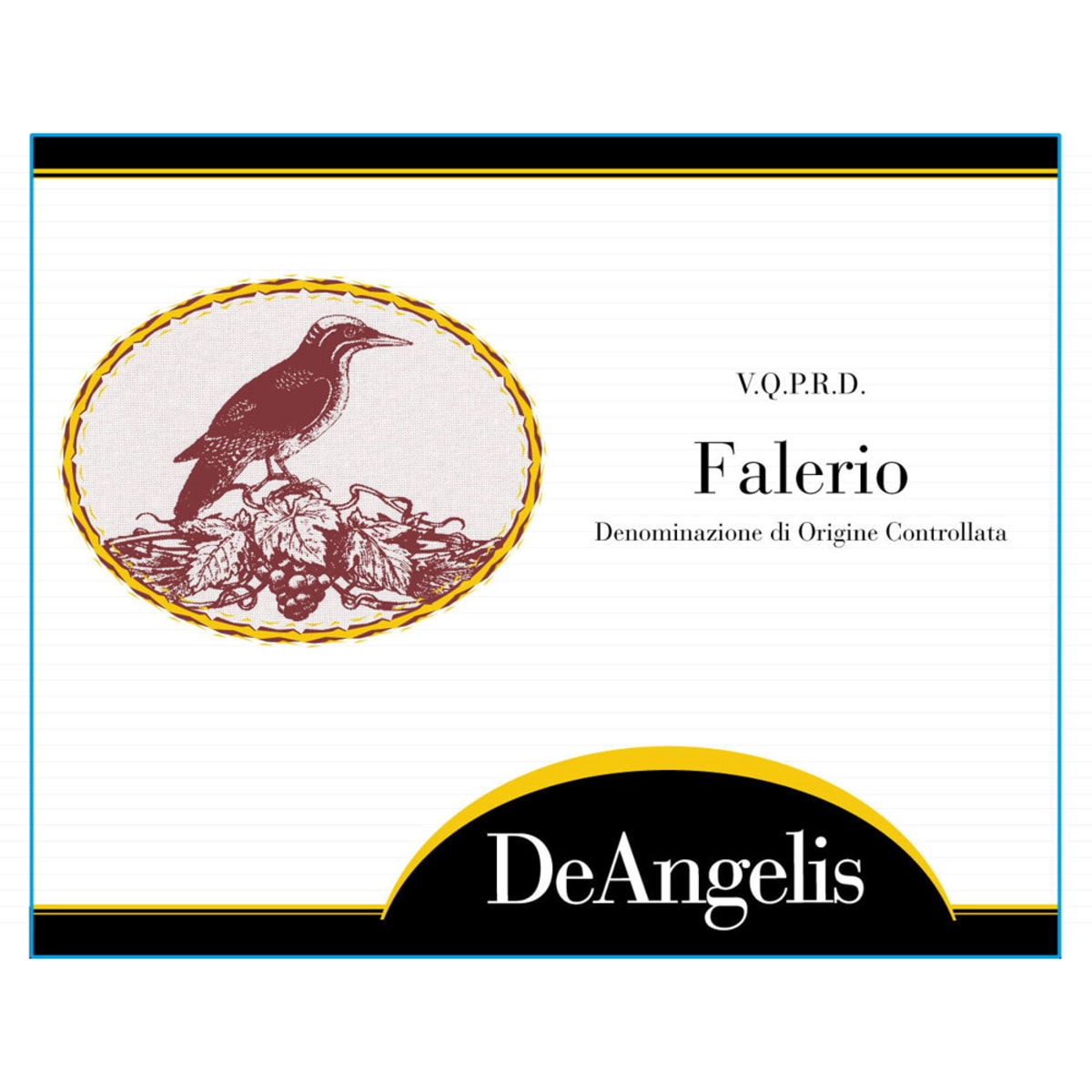 DeAngelis Falerio 2013 Front Label