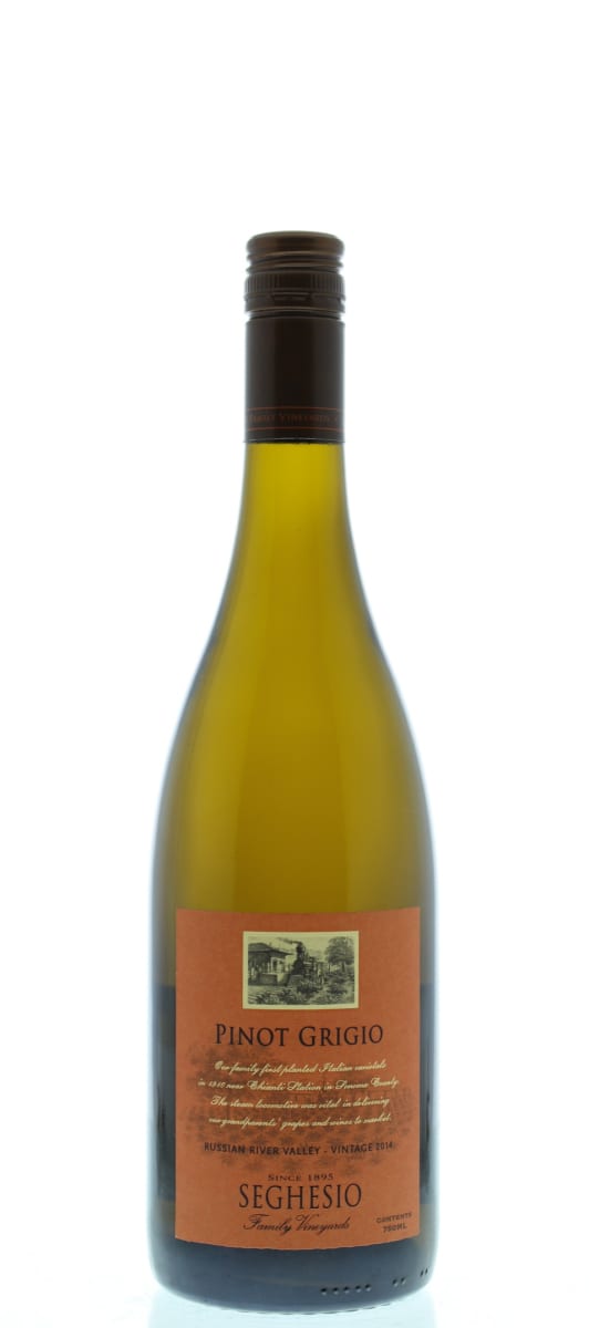 Seghesio Pinot Grigio 2014 Front Bottle Shot