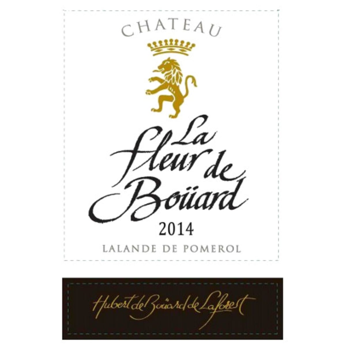 Chateau La Fleur de Bouard Lalande de Pomerol 2014 Front Label