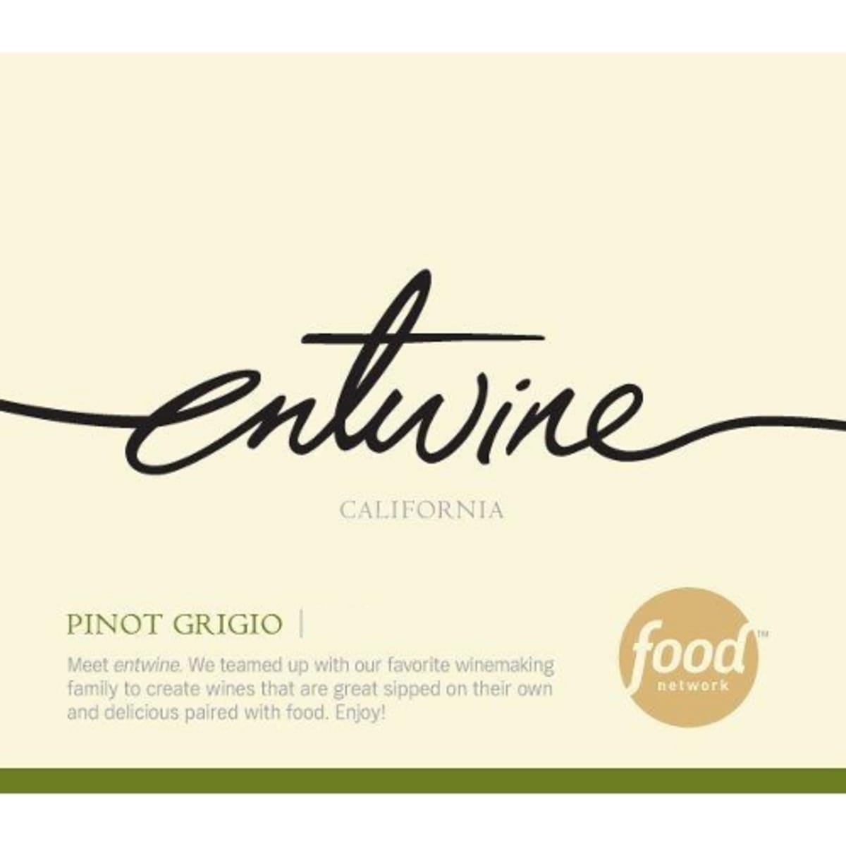 entwine Pinot Grigio 2013 Front Label