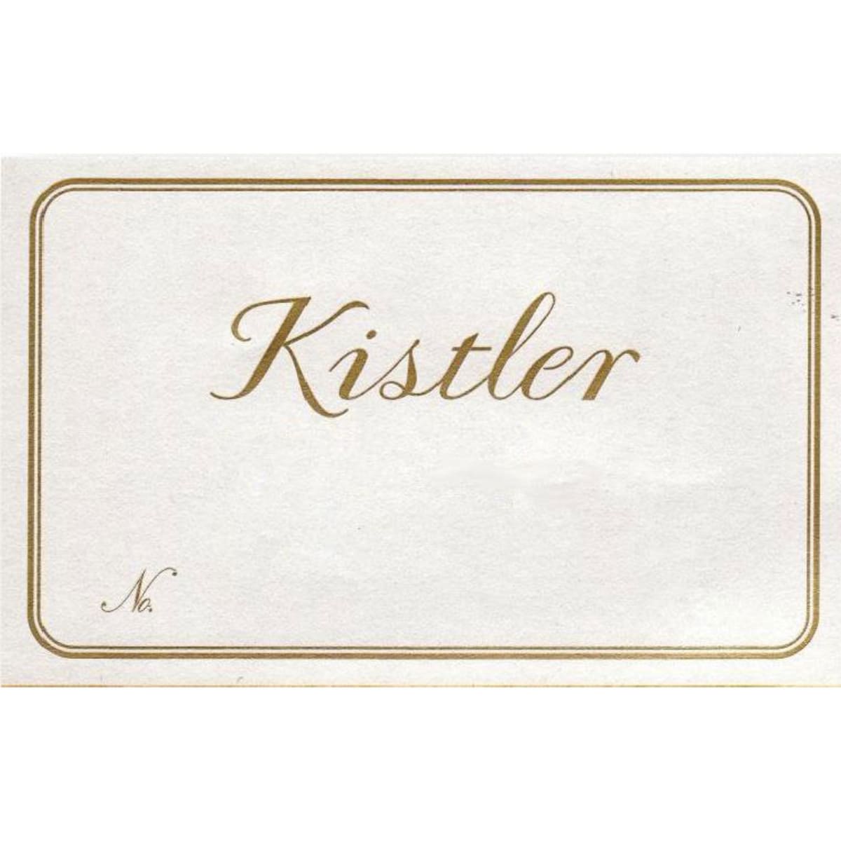 Kistler Vineyards Trenton Roadhouse Chardonnay 2012 Front Label