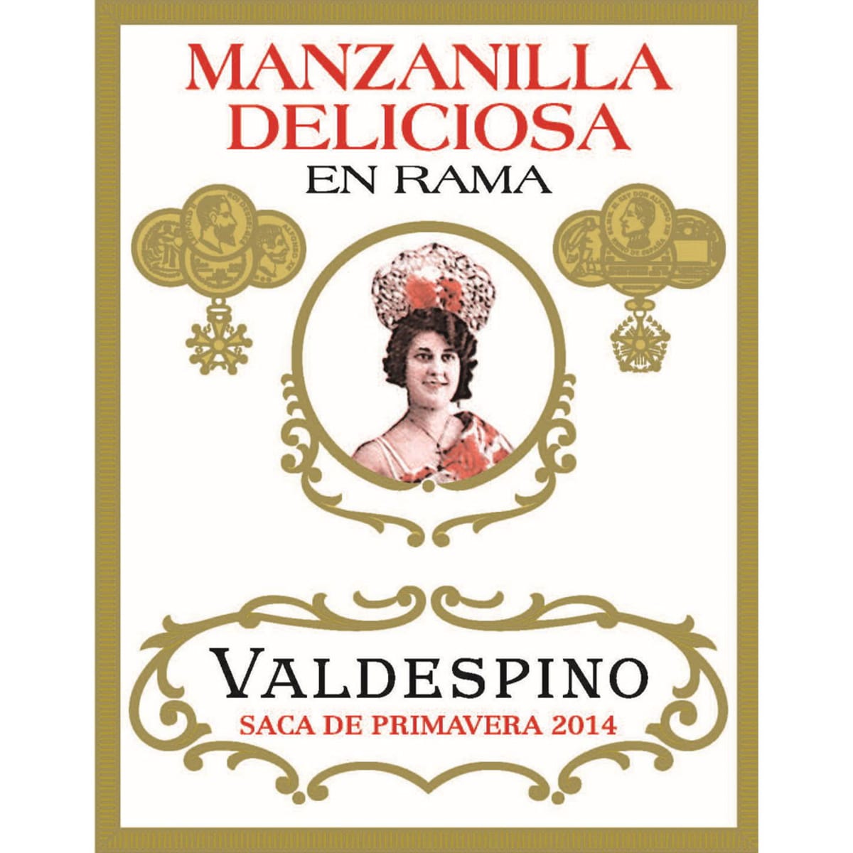 Valdespino Deliciosa en Rama Saca de Primavera (375ML) 2014 Front Label