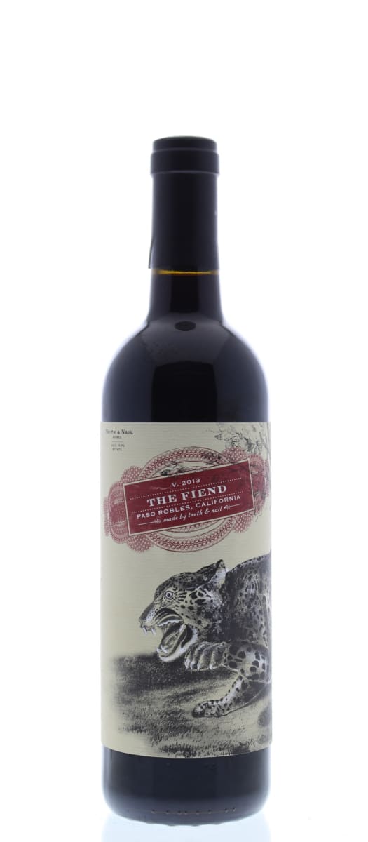 Tooth & Nail The Fiend Toliver Ranch Vineyard 2013 Front Bottle Shot