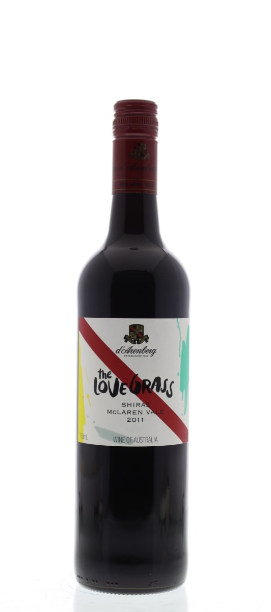 d'Arenberg The Love Grass Shiraz 2011 Front Bottle Shot