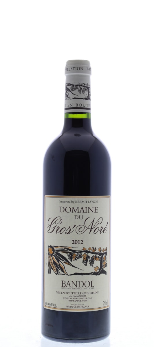 Domaine du Gros Nore Bandol Rouge 2012 Front Bottle Shot