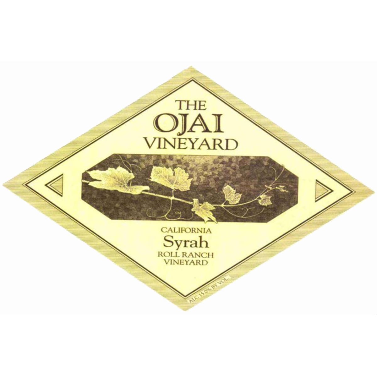 Ojai Roll Ranch Syrah 2011 Front Label