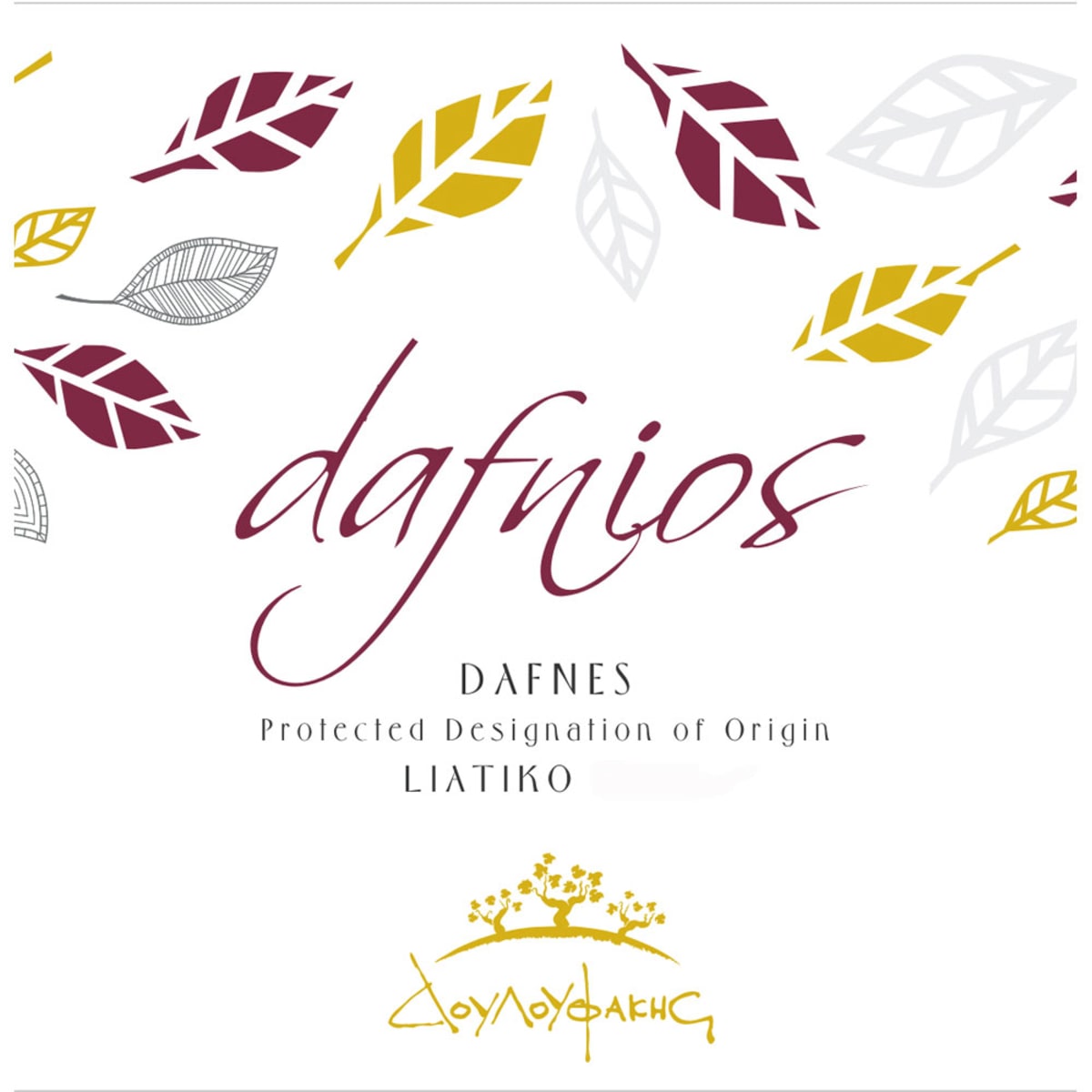 Douloufakis Dafnios Red 2013 Front Label