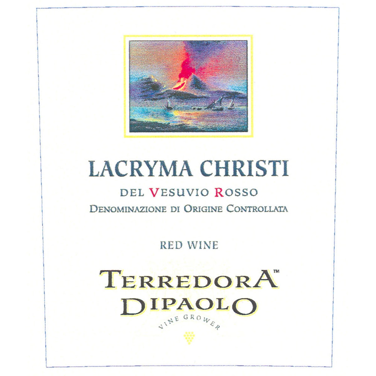 Terredora di Paolo Lacryma Christi del Vesuvio Rosso 2011 Front Label