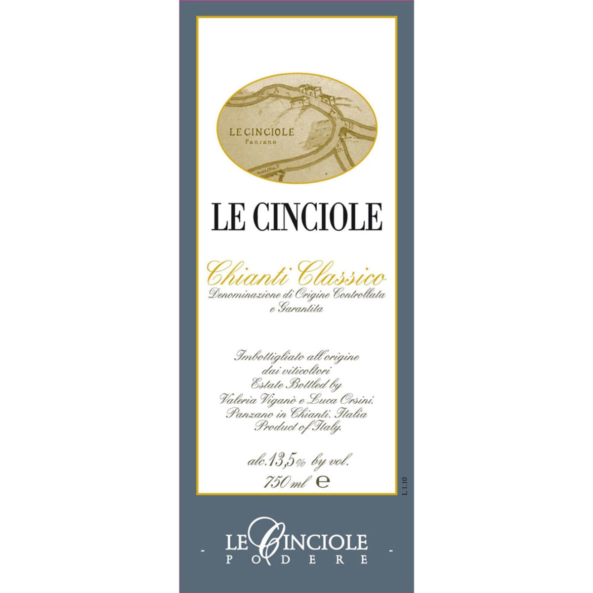 Le Cinciole Chianti Classico 2011 Front Label