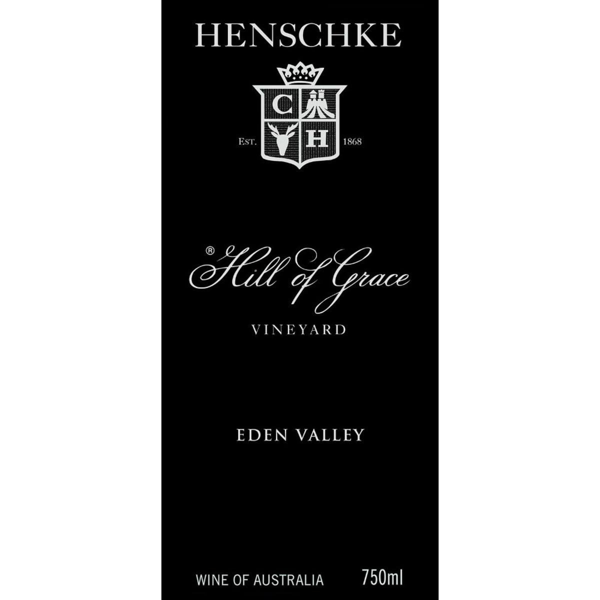 Henschke Hill of Grace Shiraz 2010 Front Label