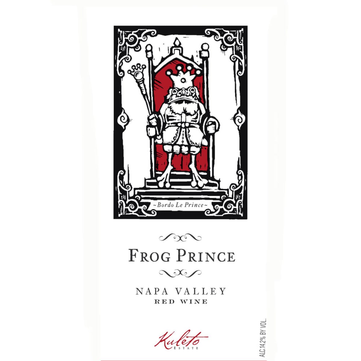 Kuleto Estate Frog Prince Red 2013 Front Label