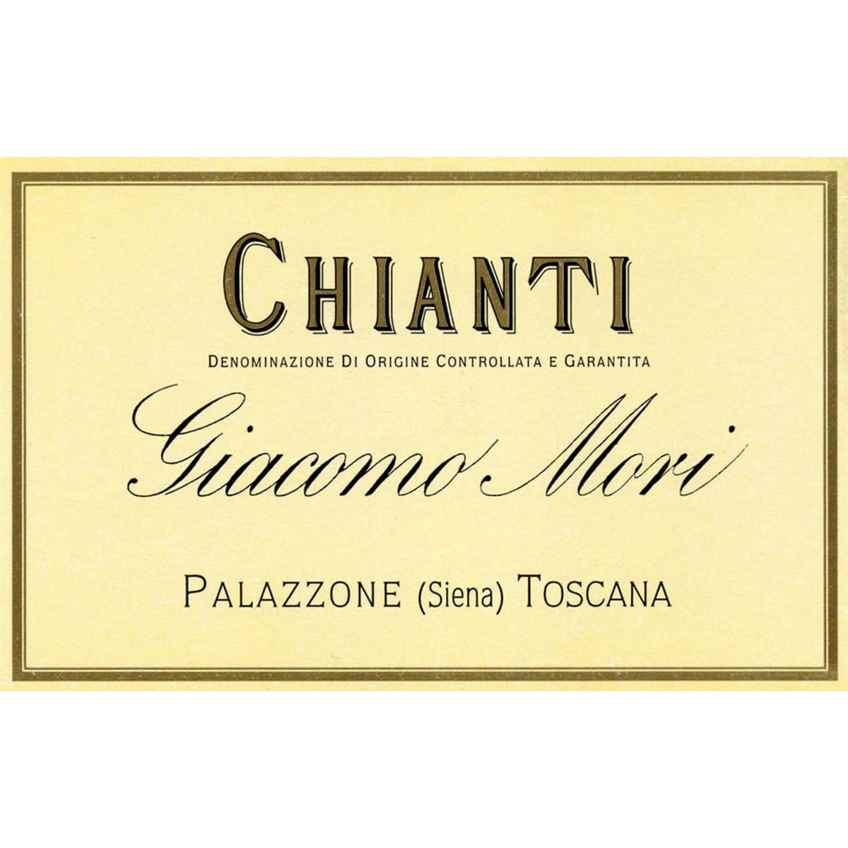 Giacomo Mori Chianti 2013 Front Label