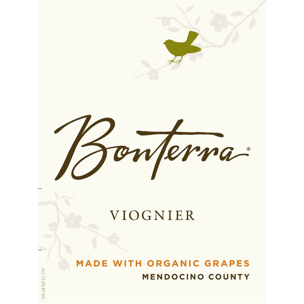 Bonterra Organically Grown Viognier 2014 Front Label