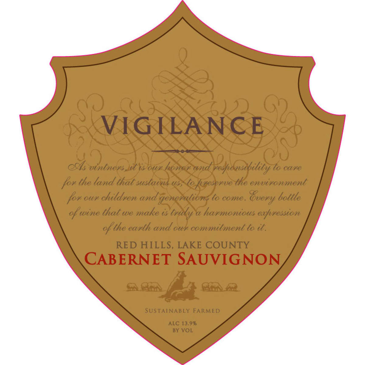 Vigilance Cabernet Sauvignon 2013 Front Label