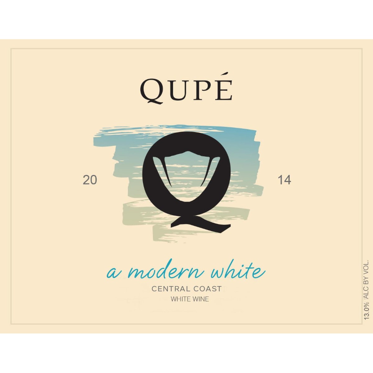 Qupe Modern White 2014 Front Label