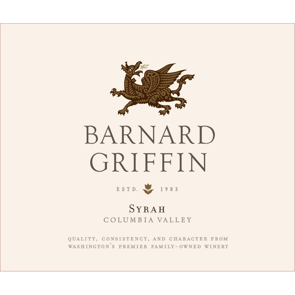 Barnard Griffin Syrah 2014 Front Label