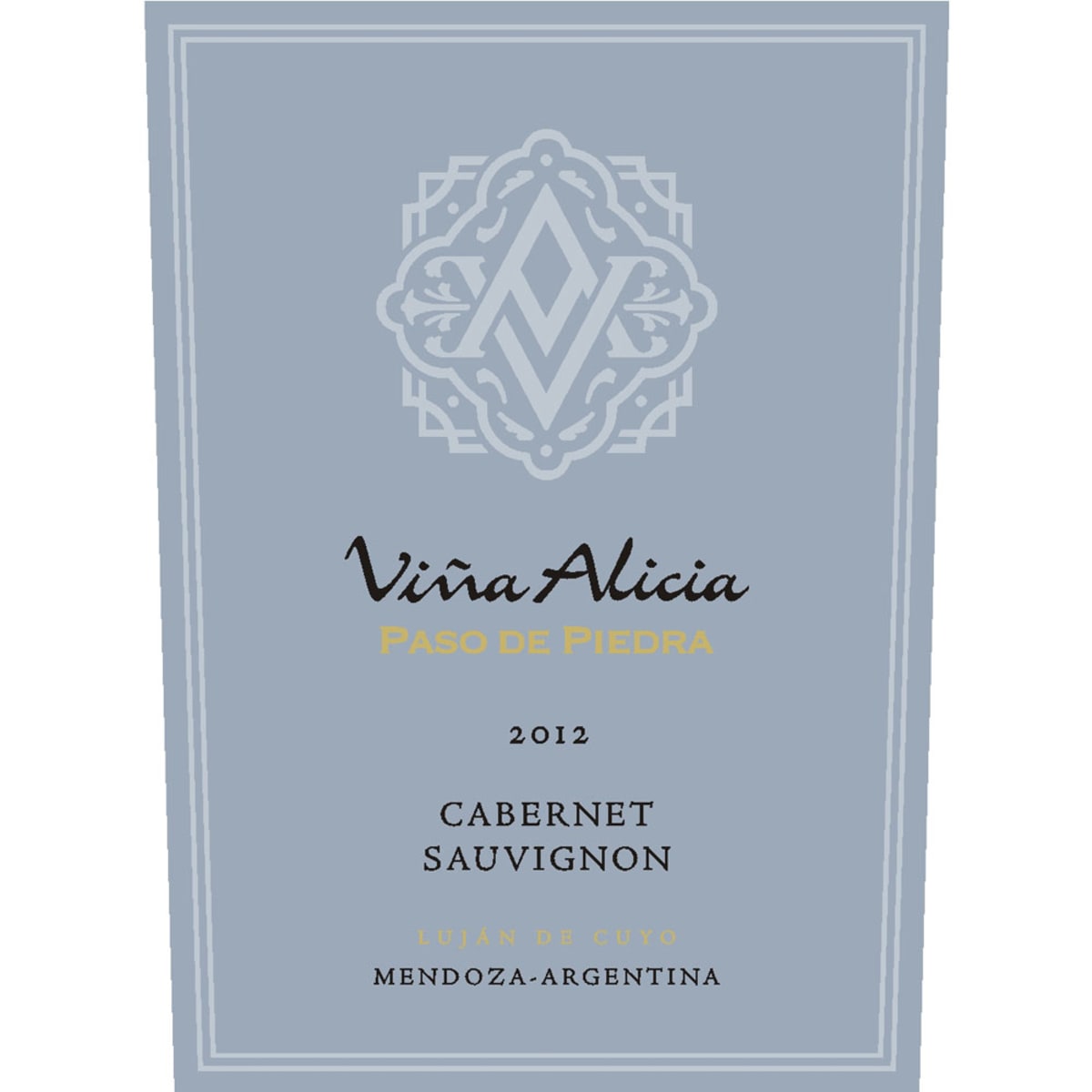 Vina Alicia Paso de Piedra Cabernet Sauvignon 2012 Front Label