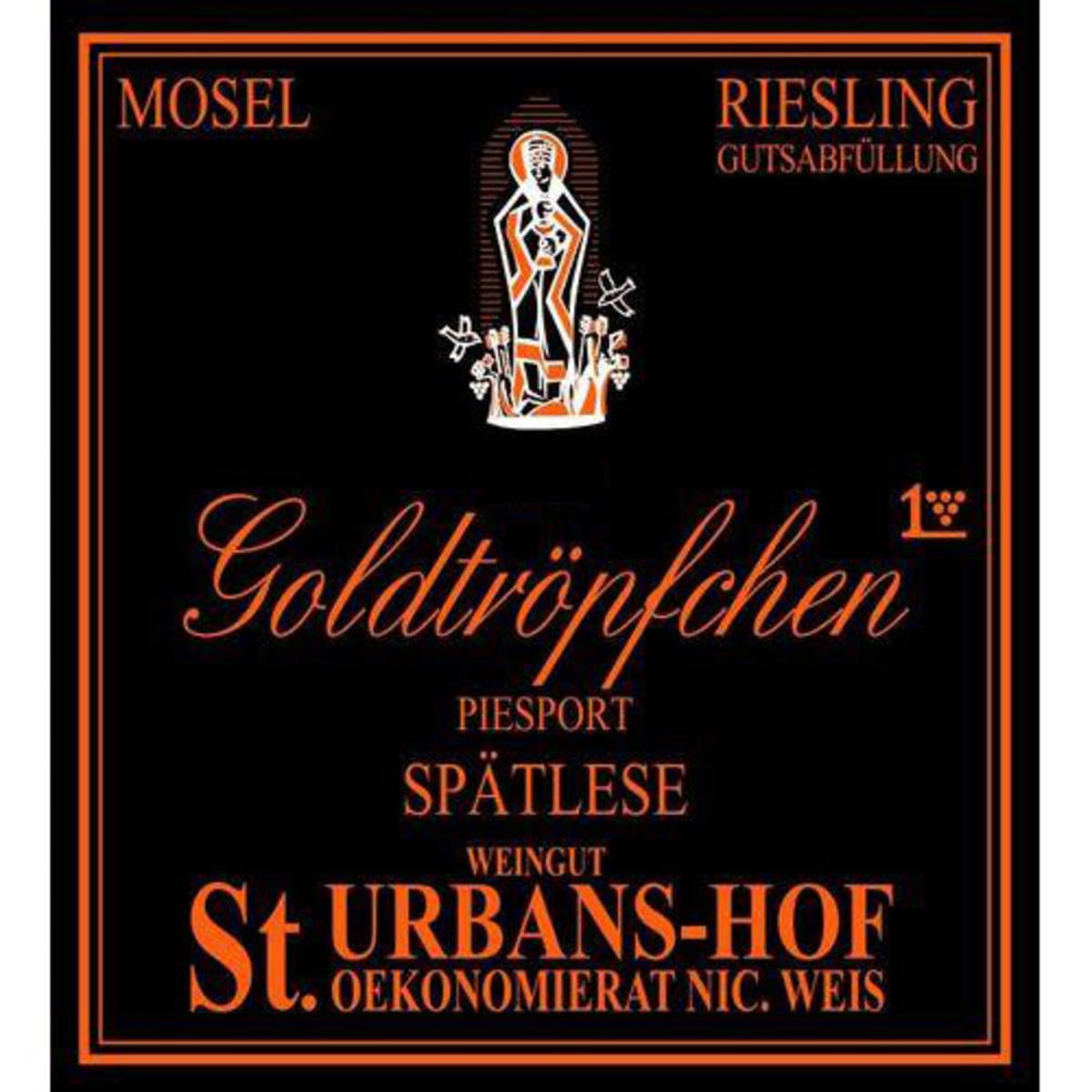 St. Urbans-Hof Piesporter Goldtropfchen Riesling Spatlese 2012 Front Label