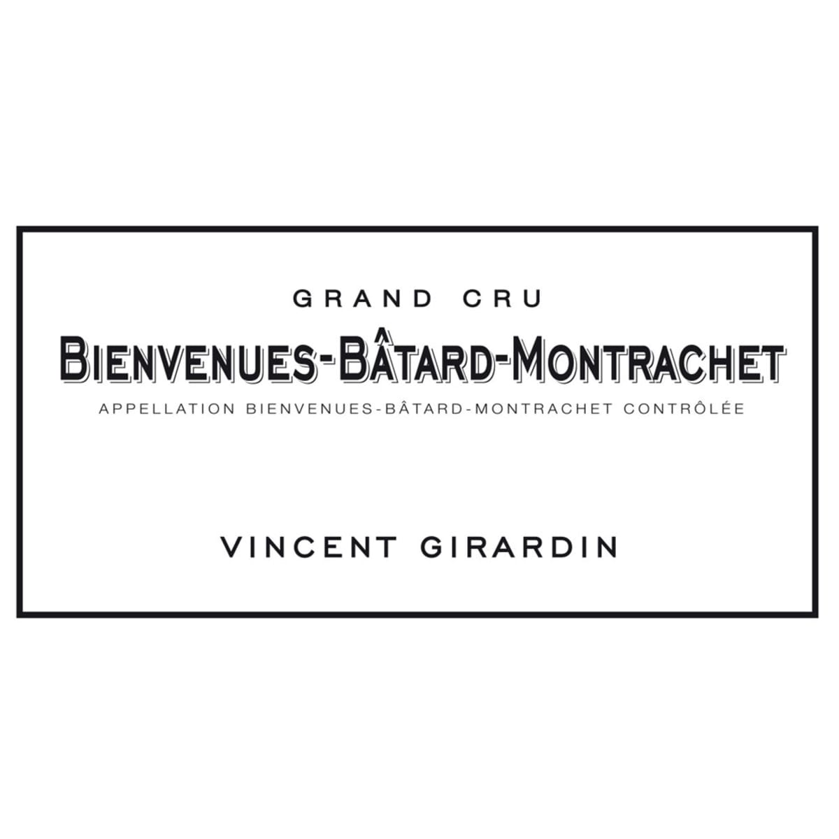 Vincent Girardin Bienvenues-Batard-Montrachet Grand Cru 2009 Front Label