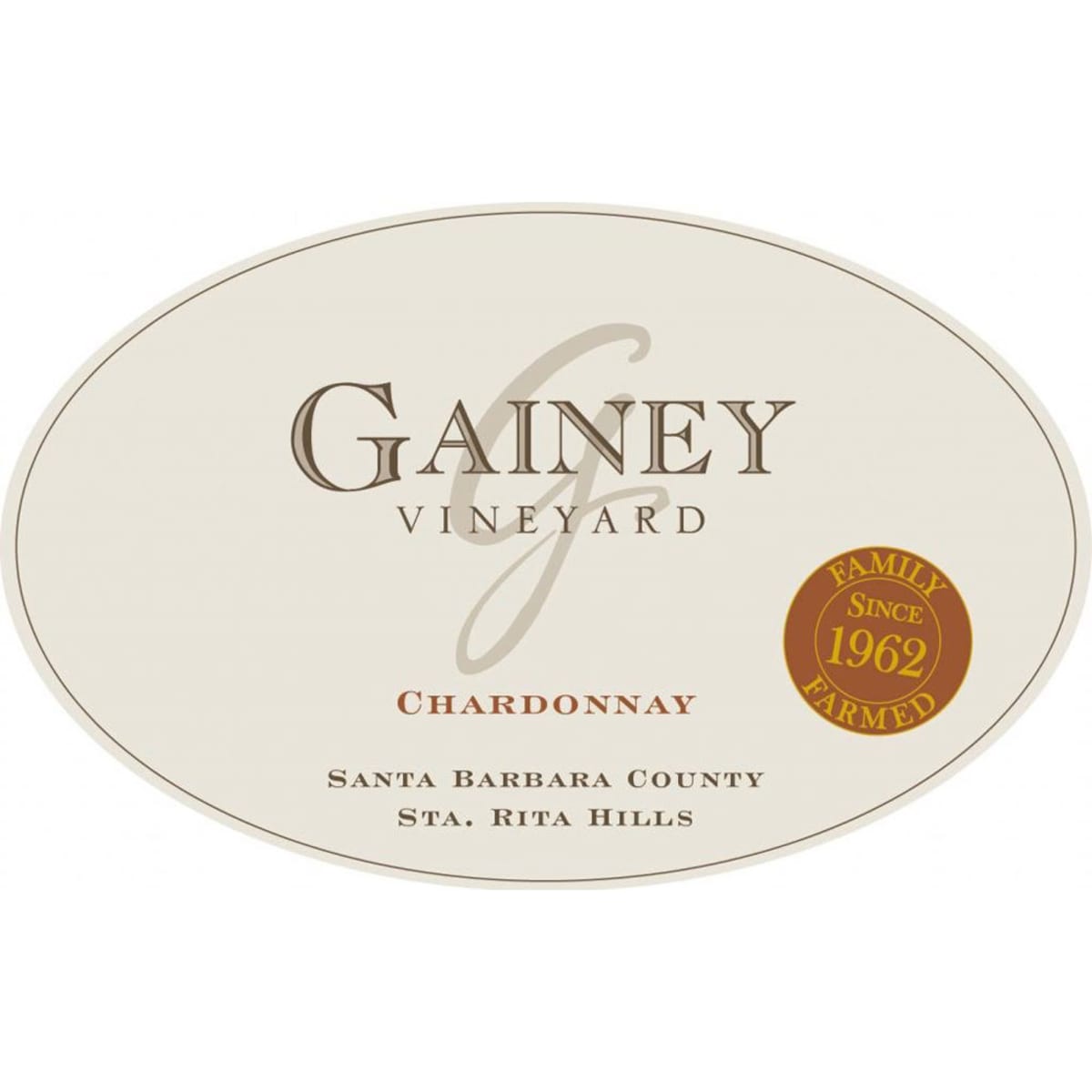 Gainey Chardonnay 2013 Front Label