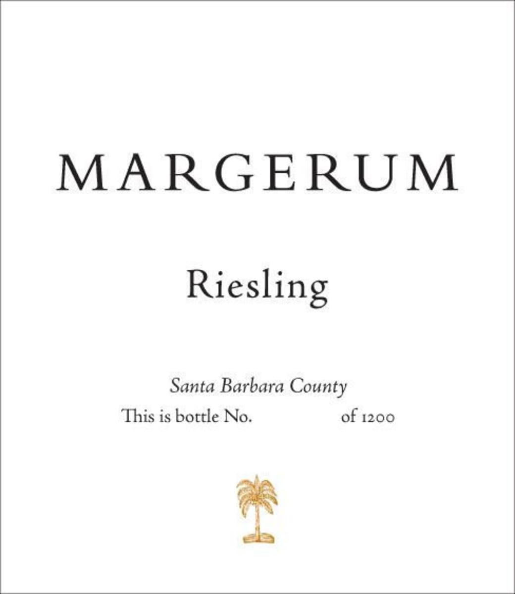 Margerum Riesling 2011 Front Label