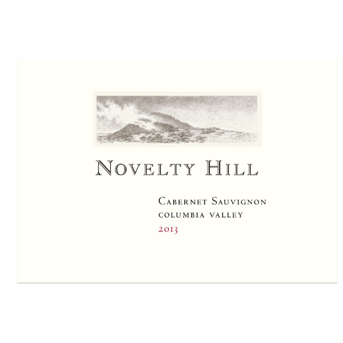 Novelty Hill Cabernet Sauvignon 2013 Front Label