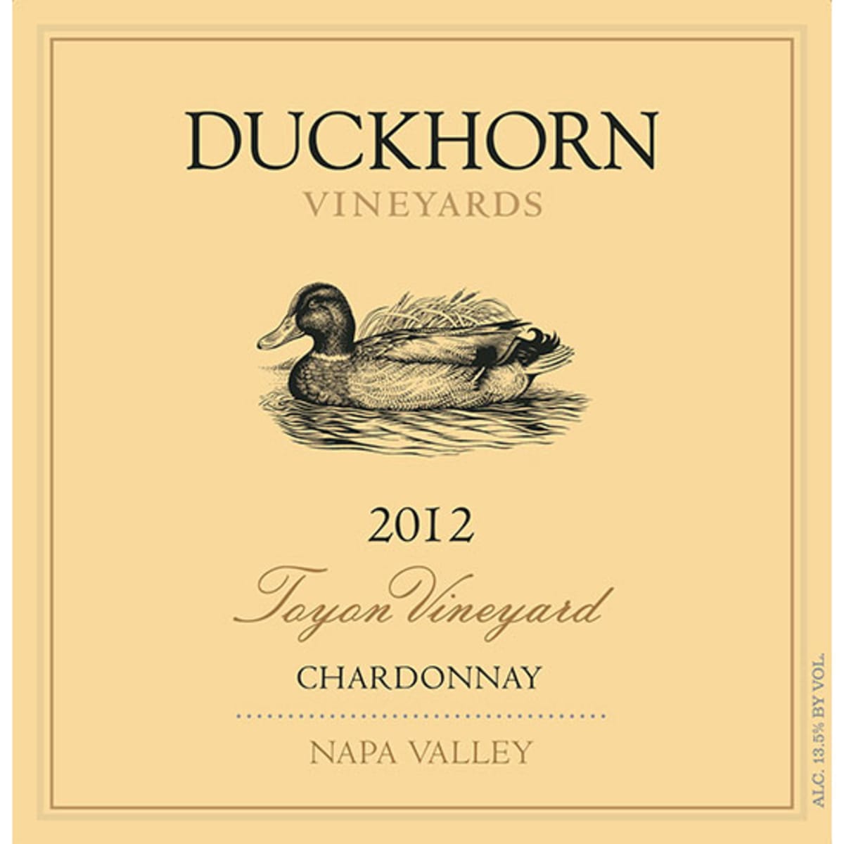 Duckhorn Toyon Vineyard Chardonnay 2012 Front Label