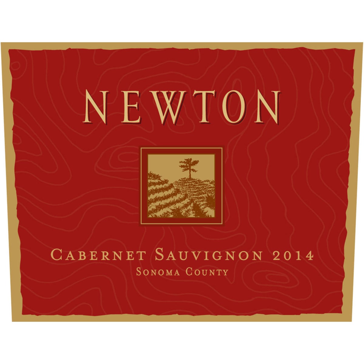 Newton Red Label Cabernet Sauvignon 2014 Front Label